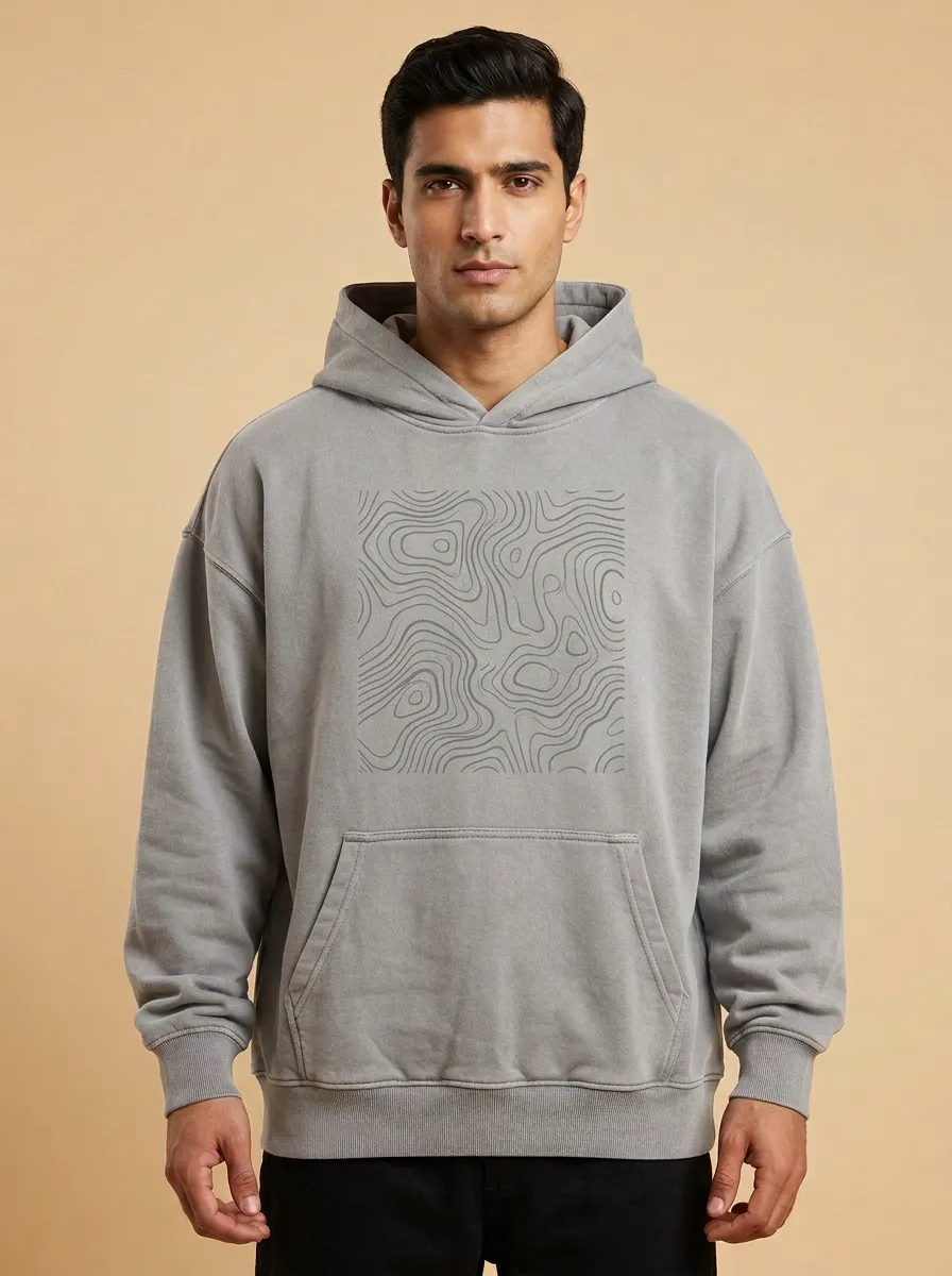 Topographic Map Hoodie