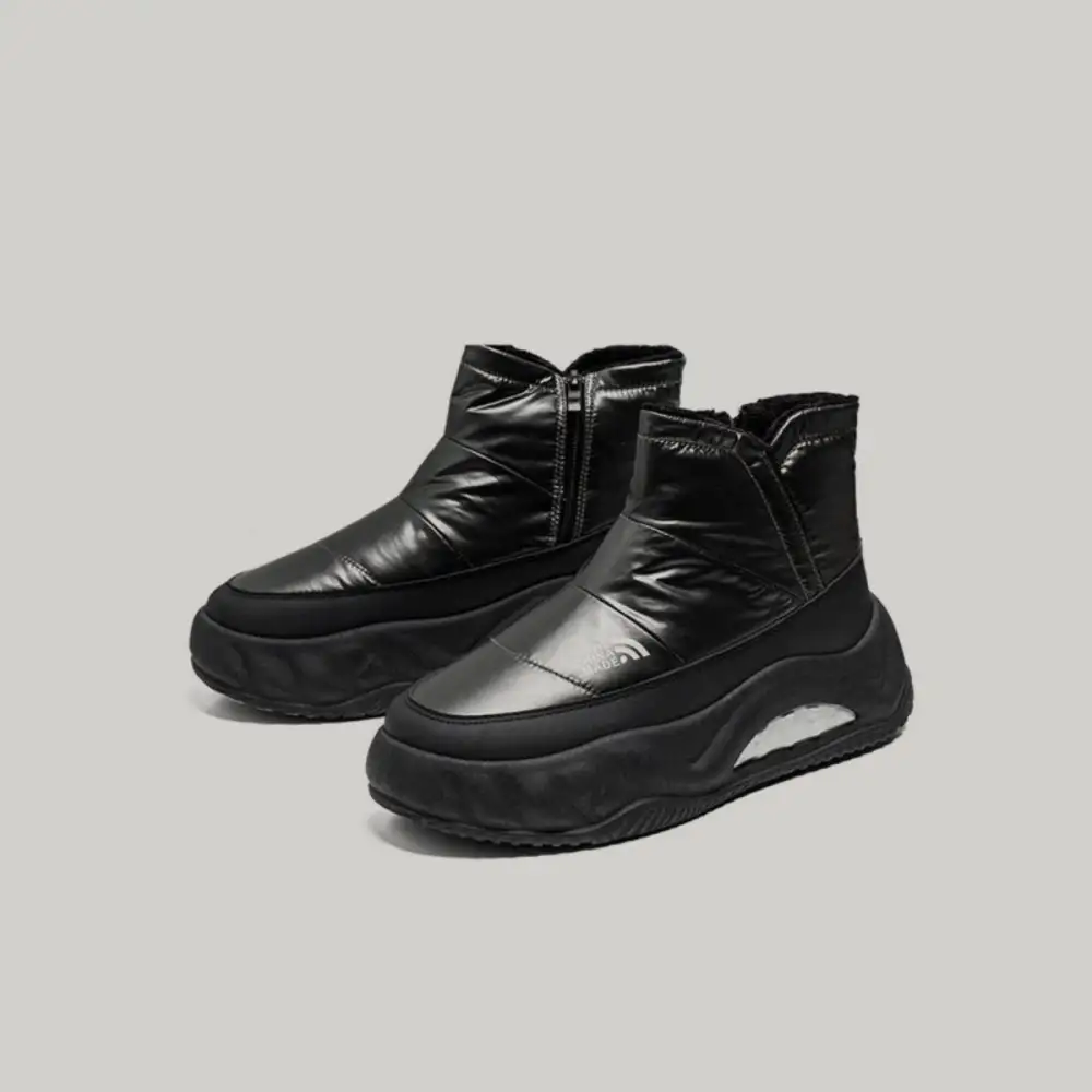 Panel Platform Winter Ankle Boots