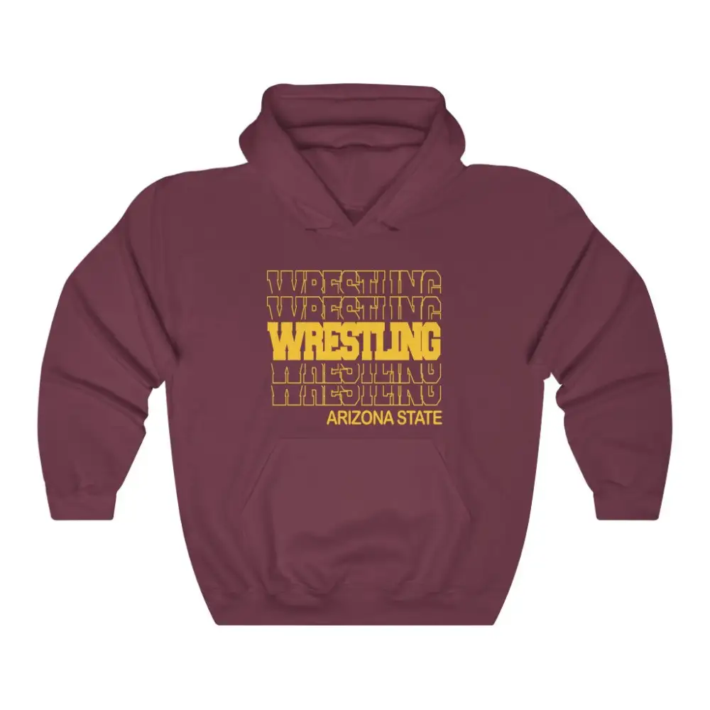 Everyday Modern Stacked Wrestling Graphic Pullover Hoodie