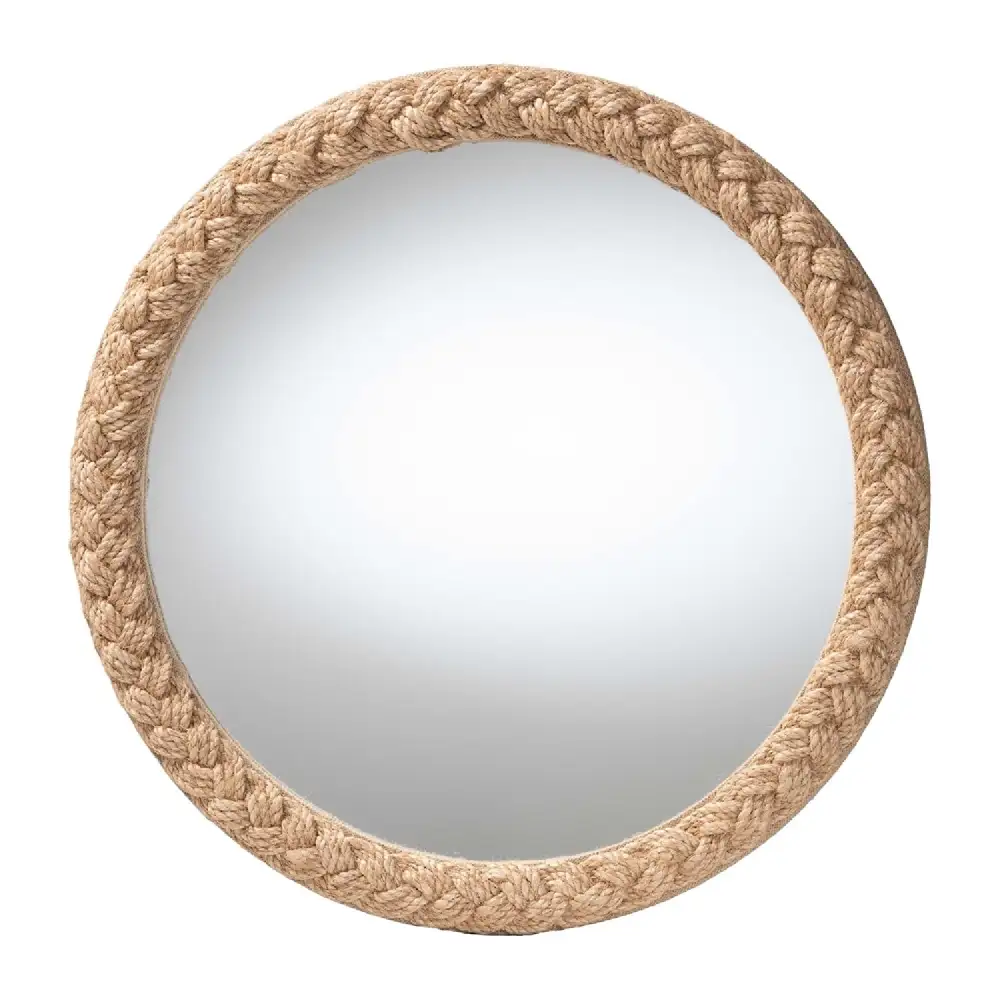 Braided Rope Round Accent Mirror