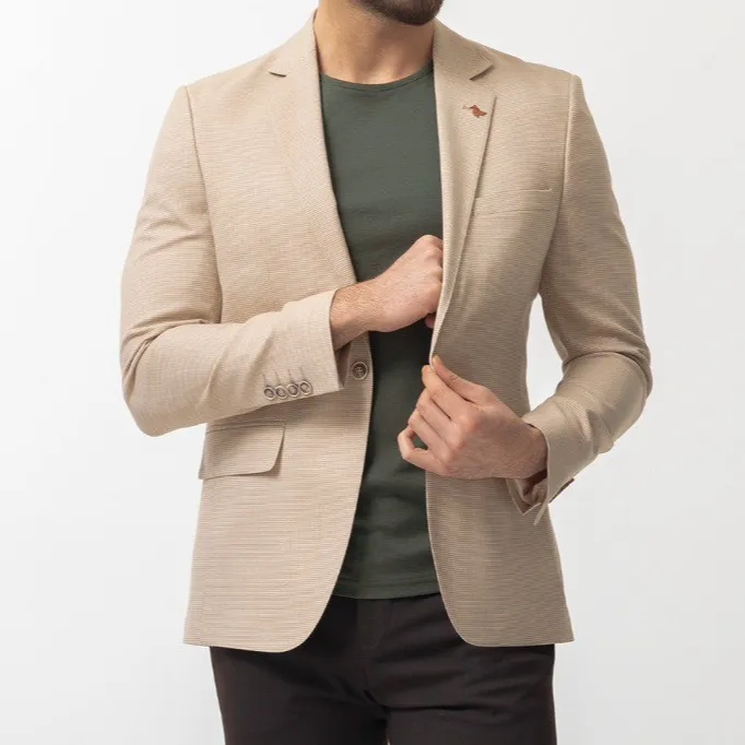 Dressy Slim Fit Plaid Blazer