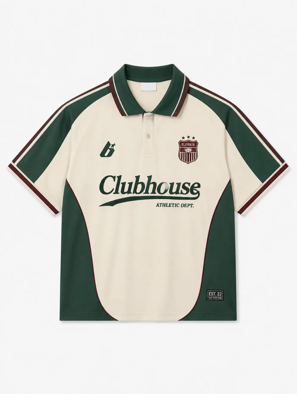 Unisex Clubhouse Athletic Dept Logo Printed Polo Shirt