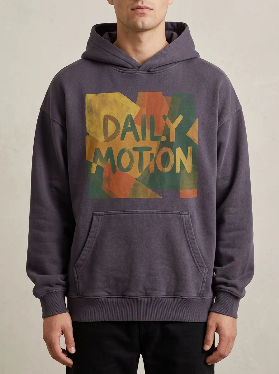 Relaxed Motion Abstract Geometric Hoodie