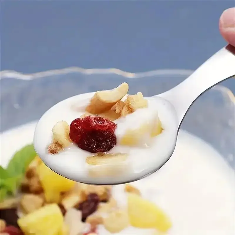 2 Pcs Stainless Steel Dessert Spoon