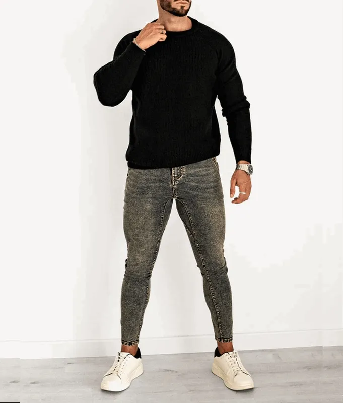 Black Crewneck Sweater