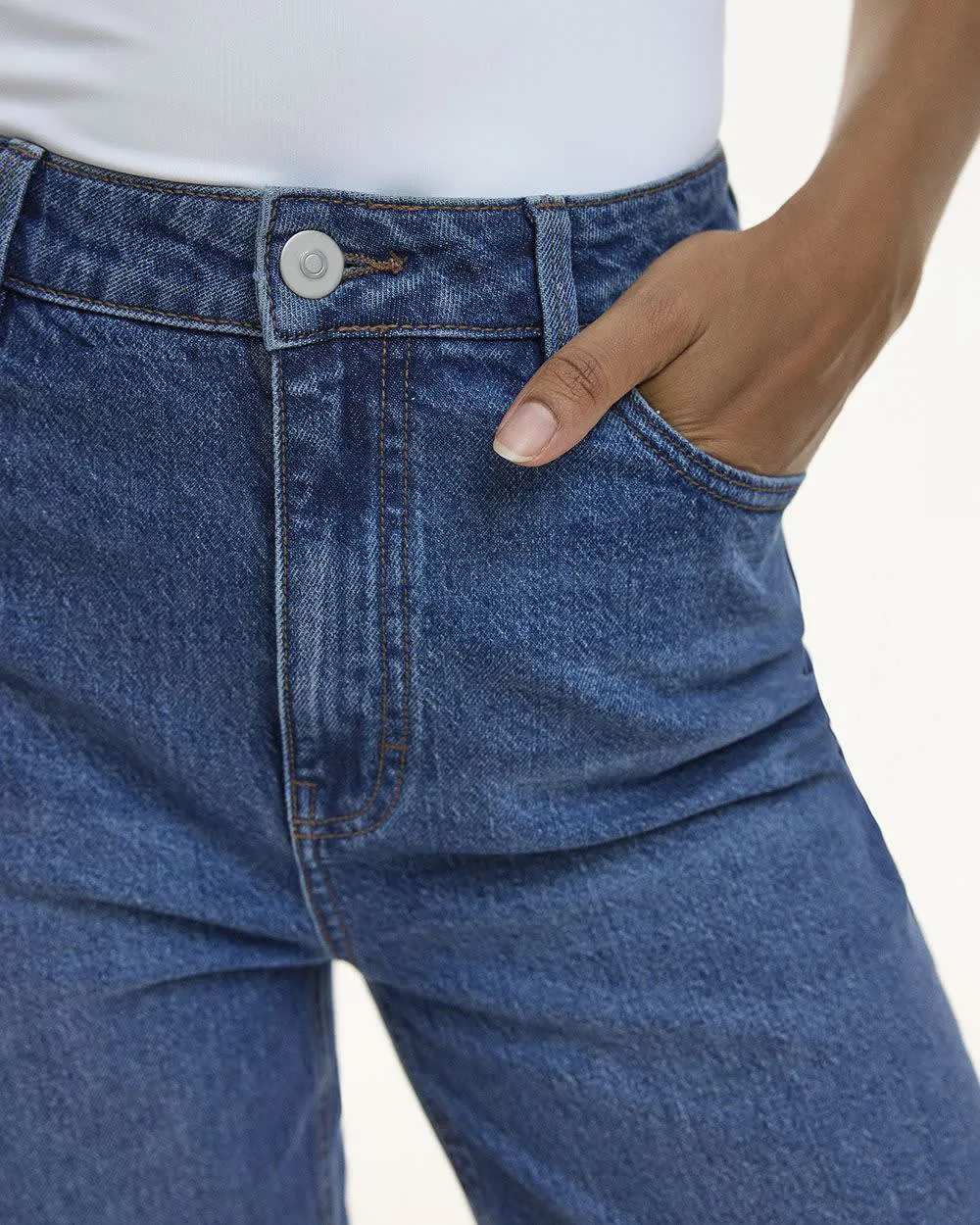 Tapered-Leg High-Rise Jean 