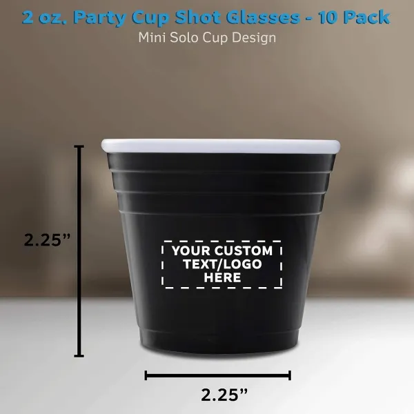 Custom Party Cup Shot Glasses