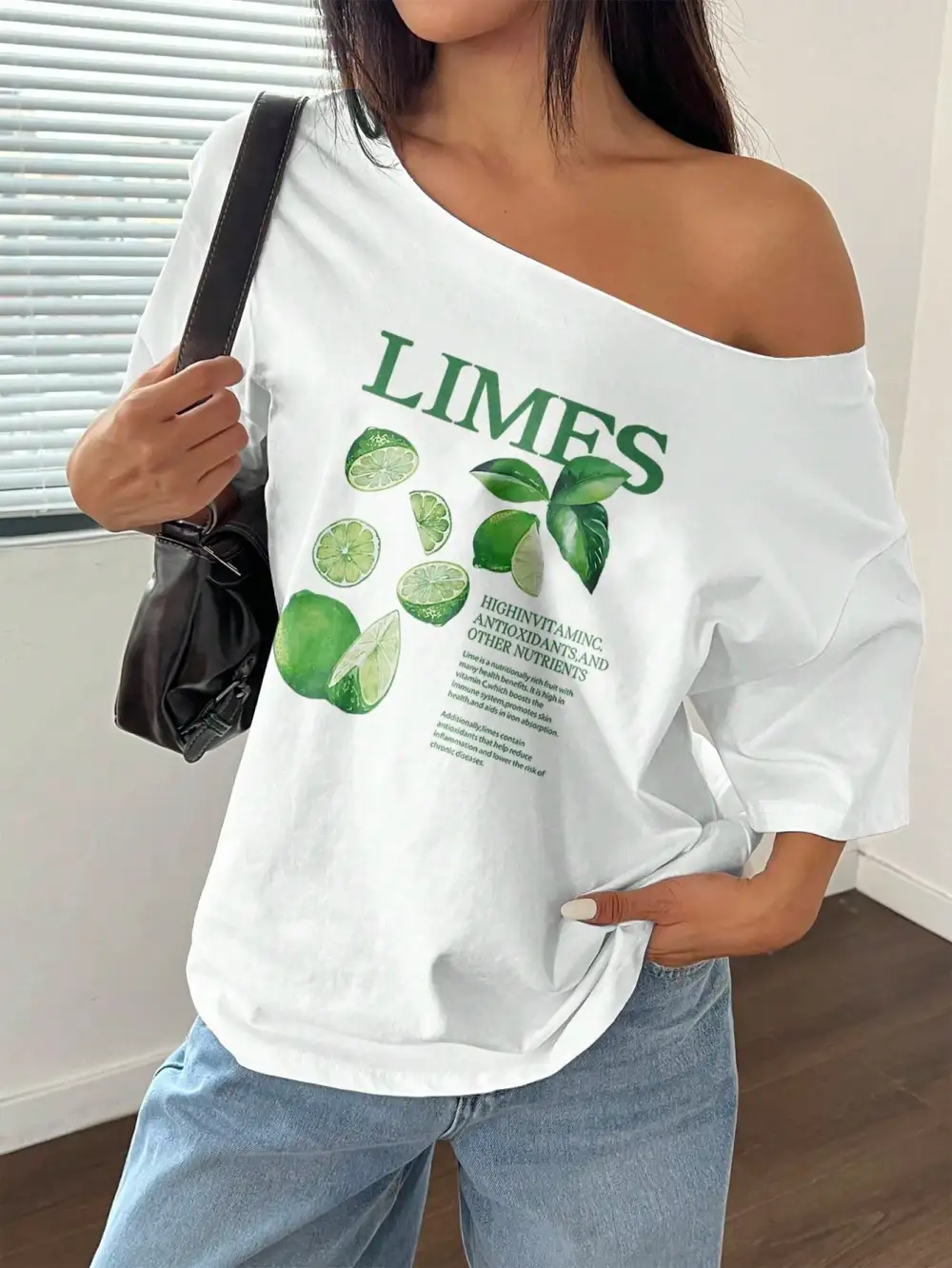 Limes Off Shoulder T-Shirt