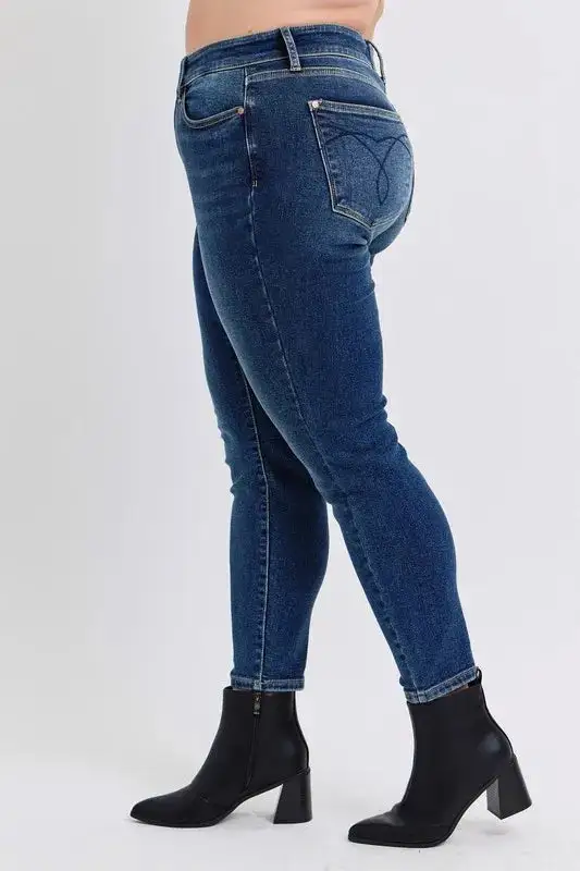 Full Size Run Mid-Rise Waist Skinny Jeans With Thermal Lining