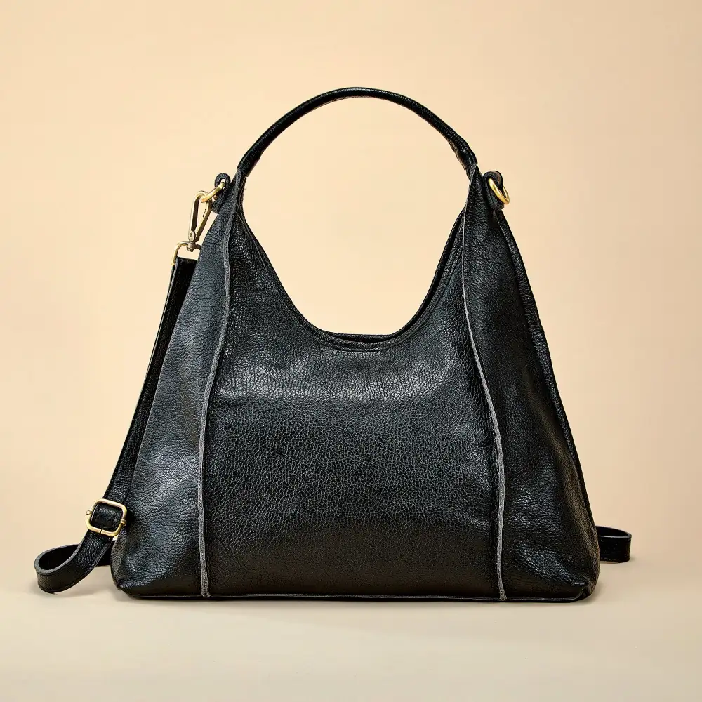 Polished Leather Tote Bag