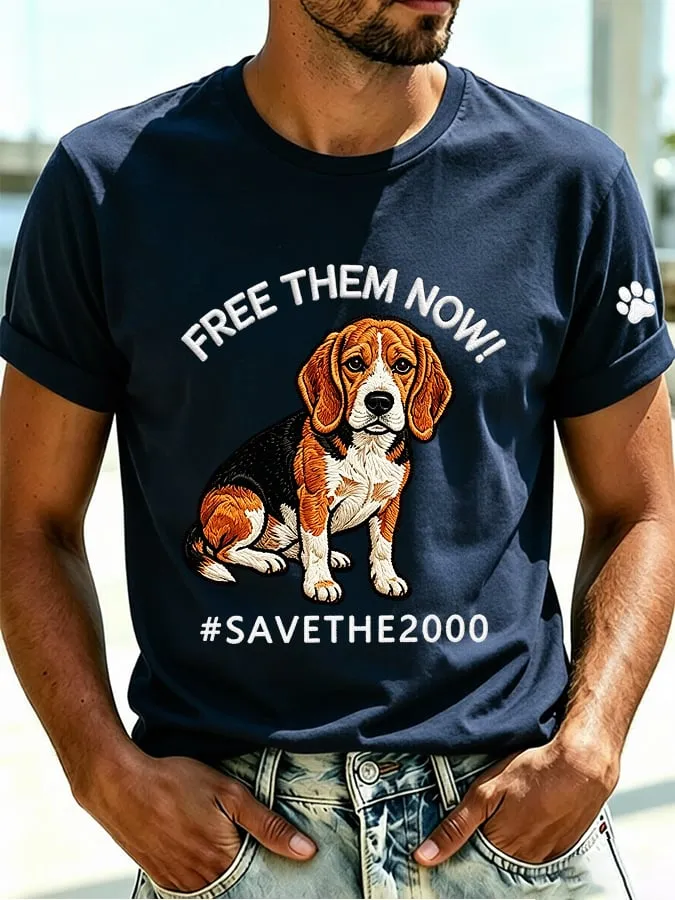 Men's Free Them Now! #Savethe2000 Printed Art Printed Print Top