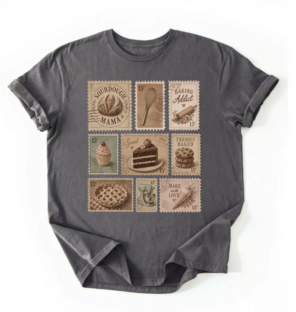 Baking Stamp Graphic Cotton Tee