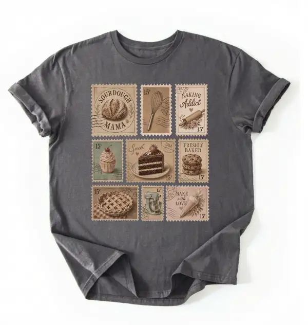 Baking Stamp Graphic Cotton Tee