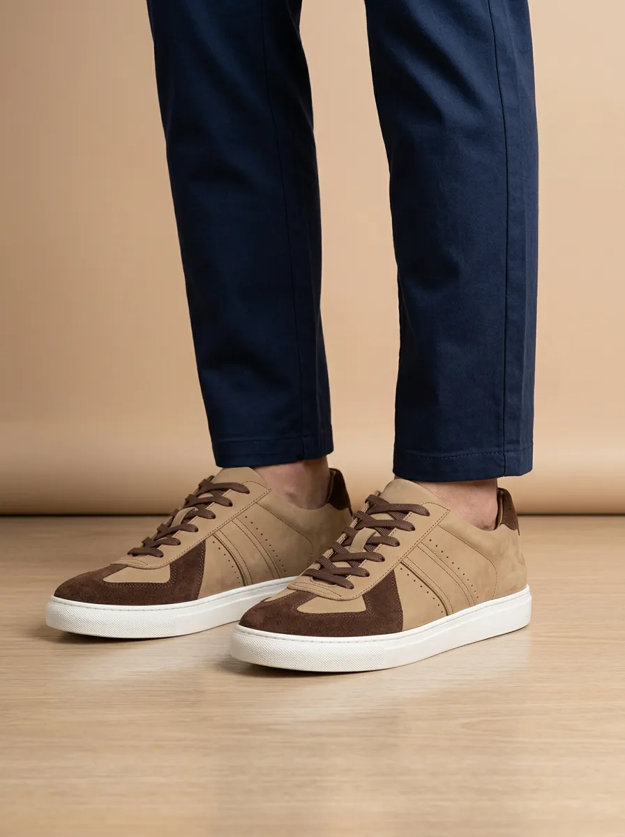 Men's Minimalist Suede Colorblock Casual Shoes