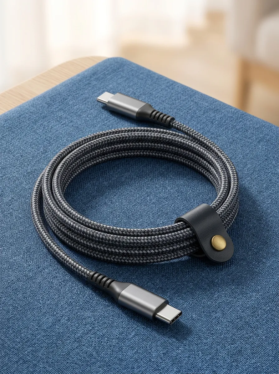 Braided Nylon Metal USB-C Charging Cable
