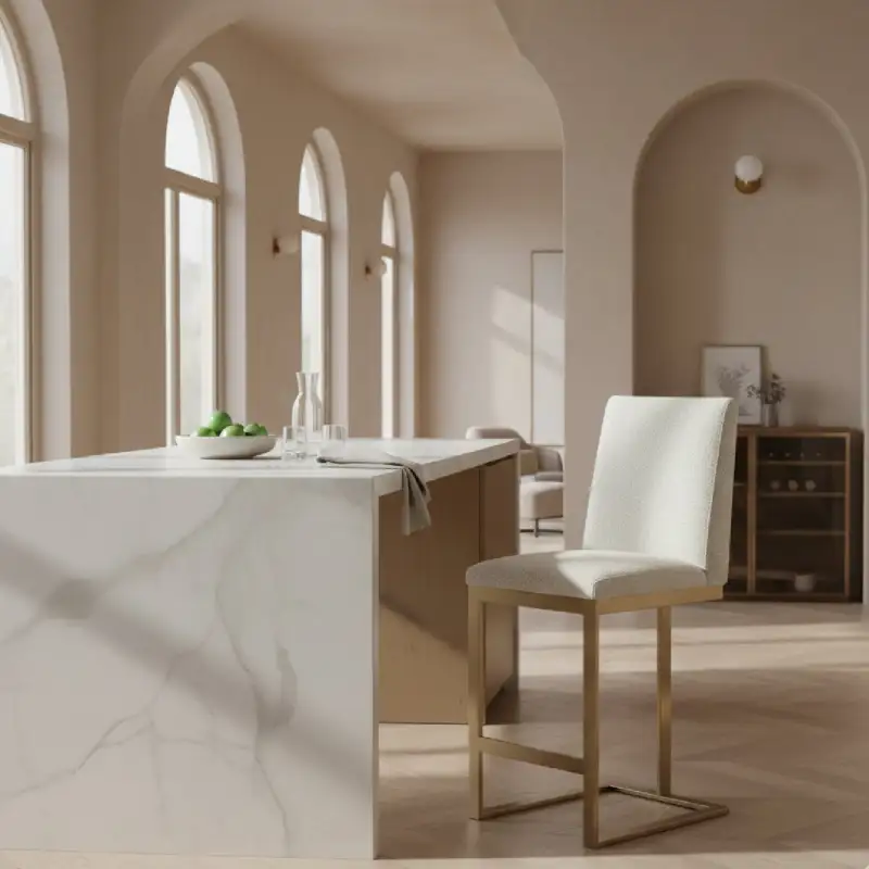Sculptural Cantilever Counter Stool