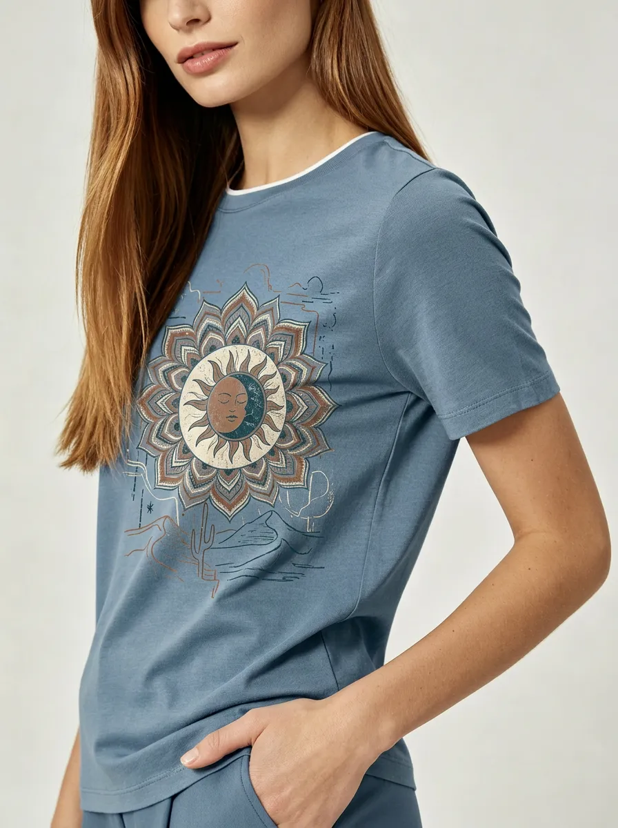Boho Celestial Sun T-Shirt
