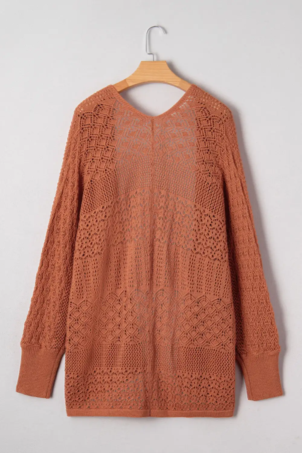 Open-Front Knit Cardigan