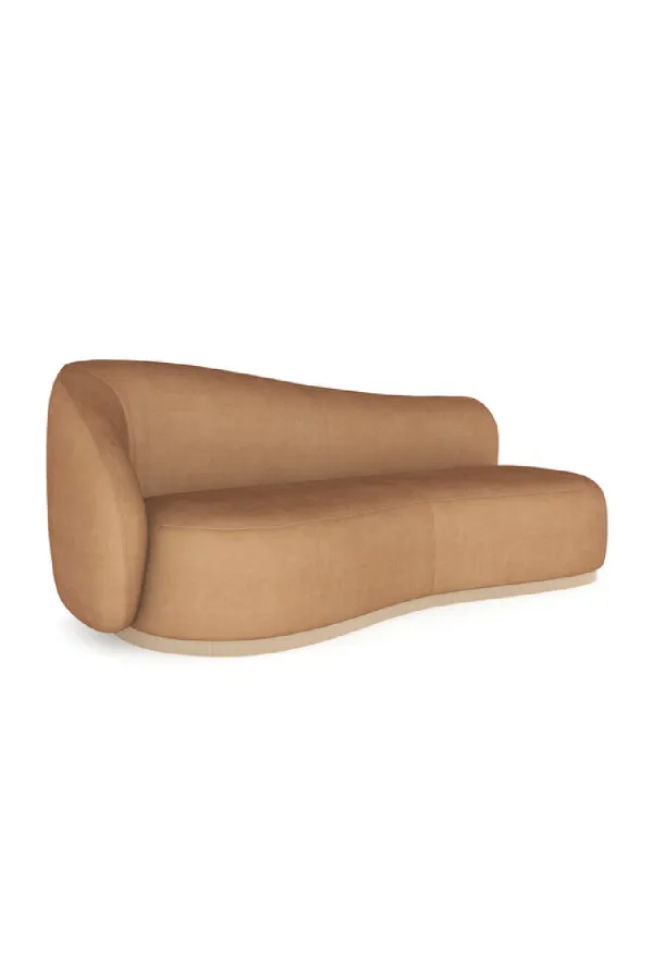 Serpentine Velvet Sofa