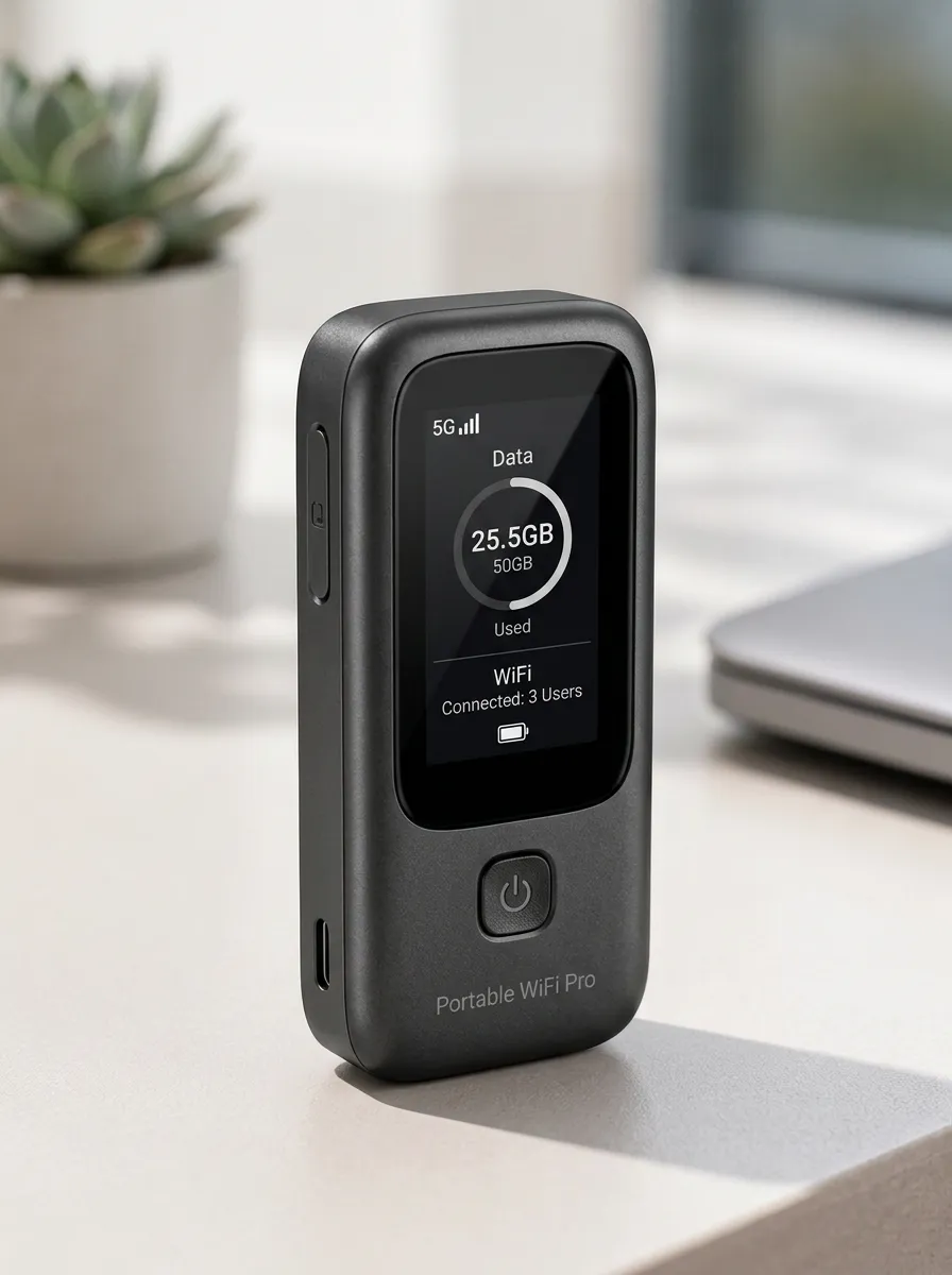 5G Data Display Travel WiFi Router