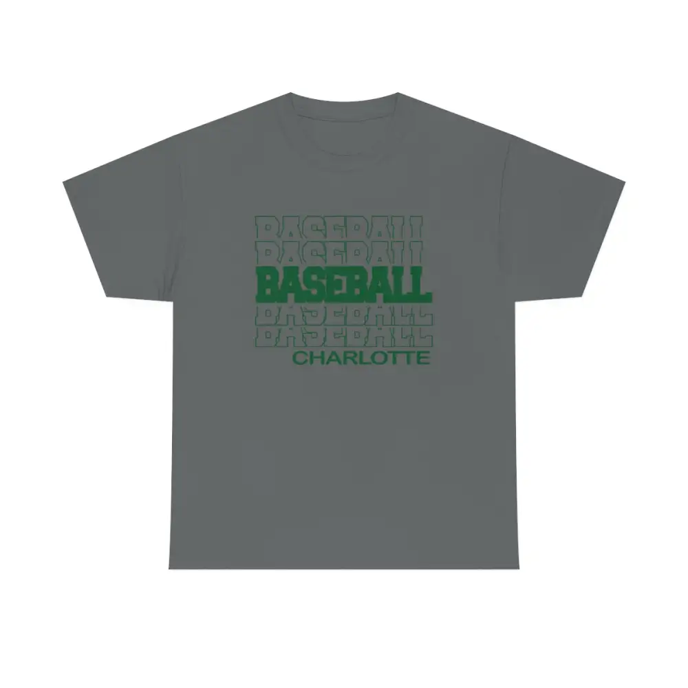Baseball Charlotte in Modern Stacked Lettering