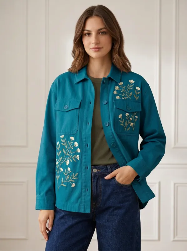 Women's Floral Embroidered Jacket