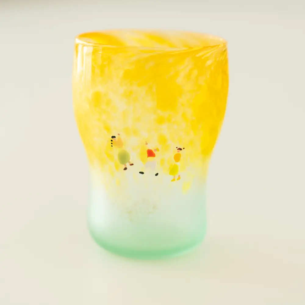 Extended Tall Artisan Glass Cup