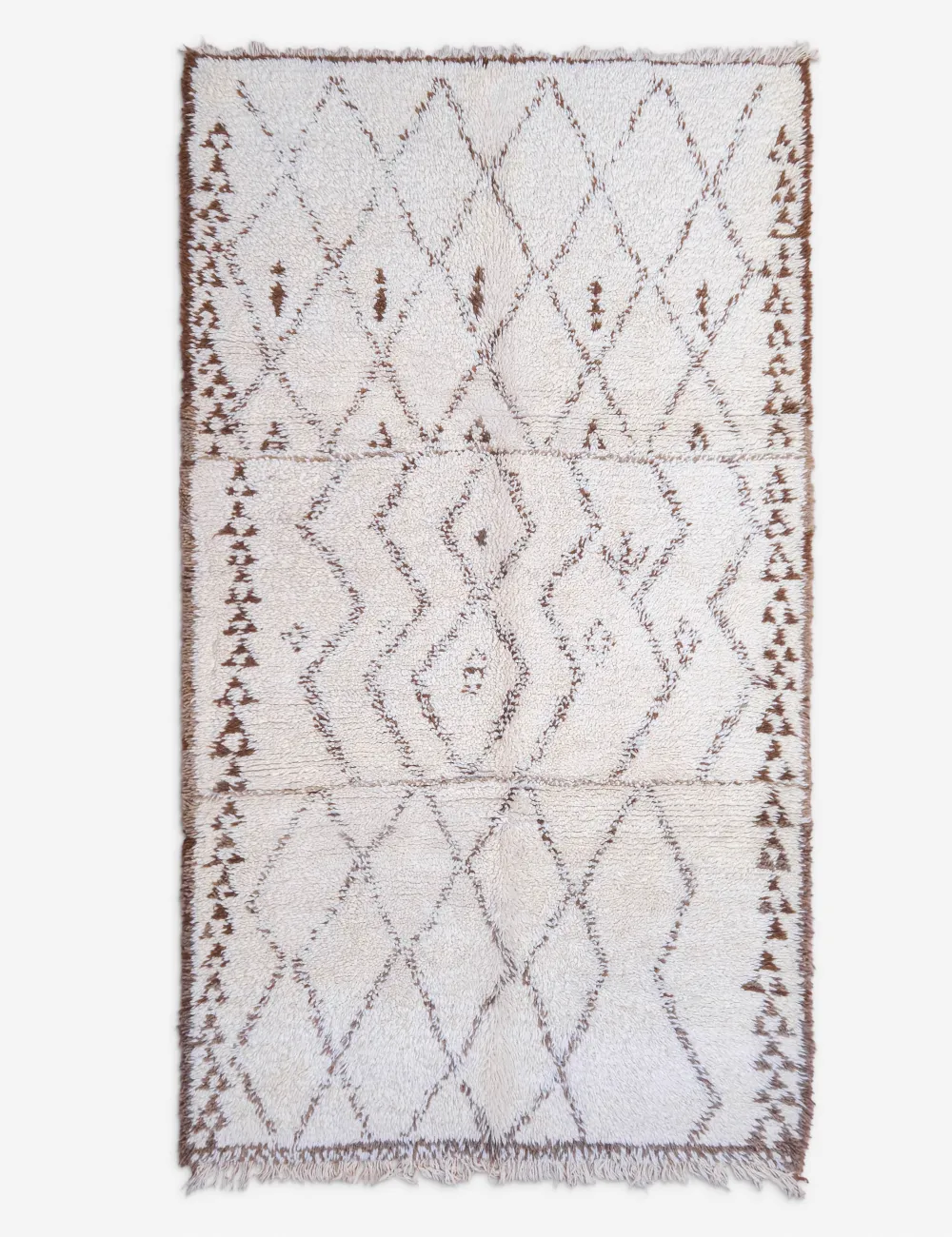 Handcrafted Warm Moroccan Inspired Hand Knotted Wool Area Rug
