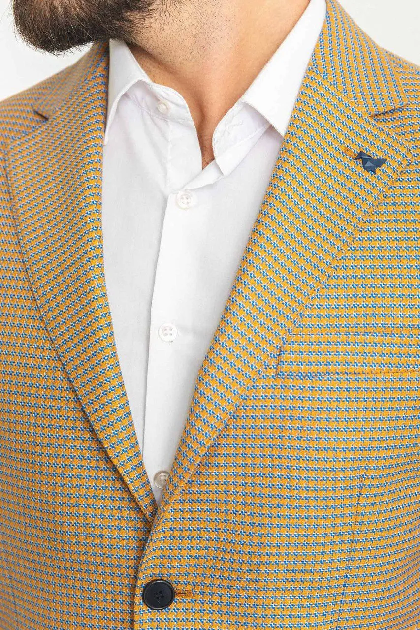 Formal Slim Fit Plaid Blazer
