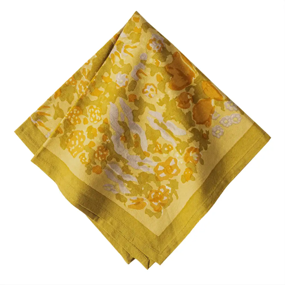 Textured Garden Watercolor Napkin Set