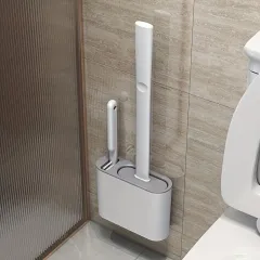 Wall-Mounted Toilet Brush Set