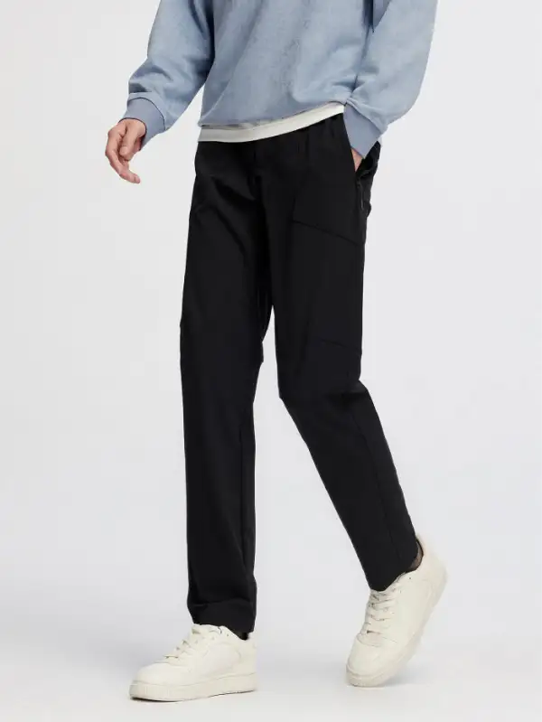 Men's Straight Open-weave Trousers