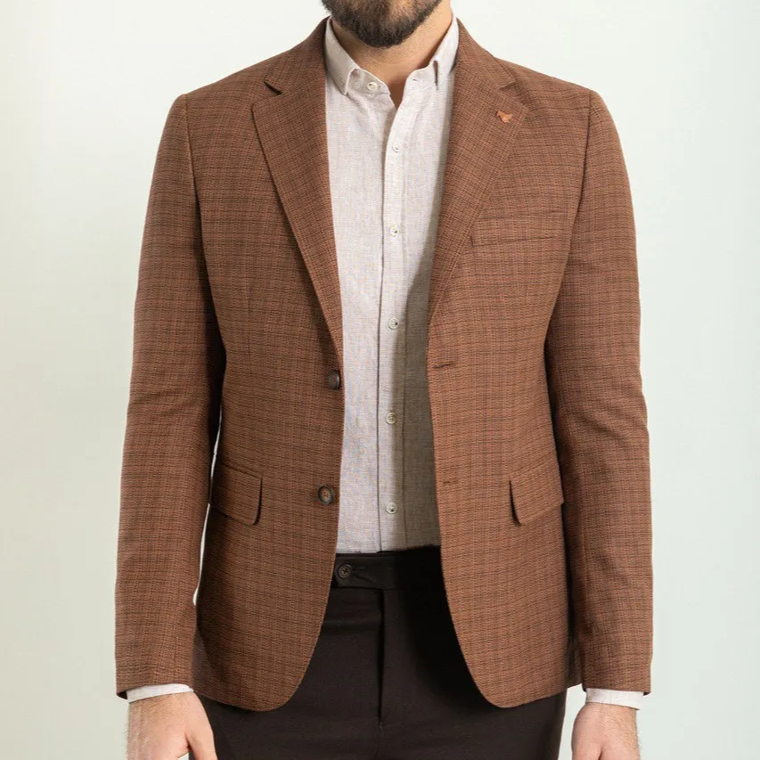 Sharp Slim Fit Plaid Blazer