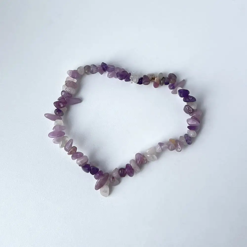 Chip-Stone Stretch Gemstone Crystal Bracelet
