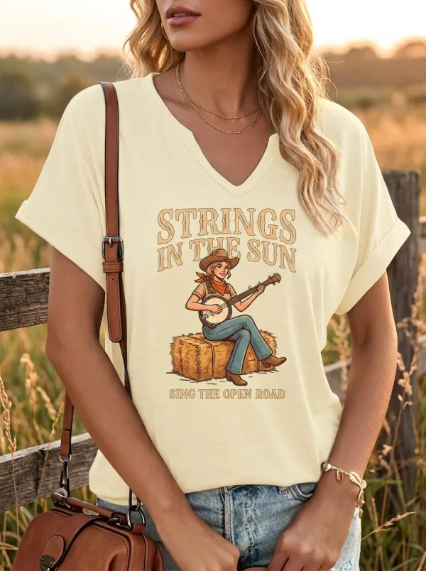 Rustic Country Music Graphic T-Shirt