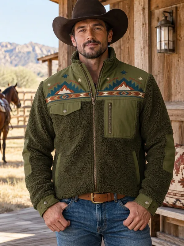 Ranch House Mountain Ranchwear Edit Men's Western Fleece Jacket