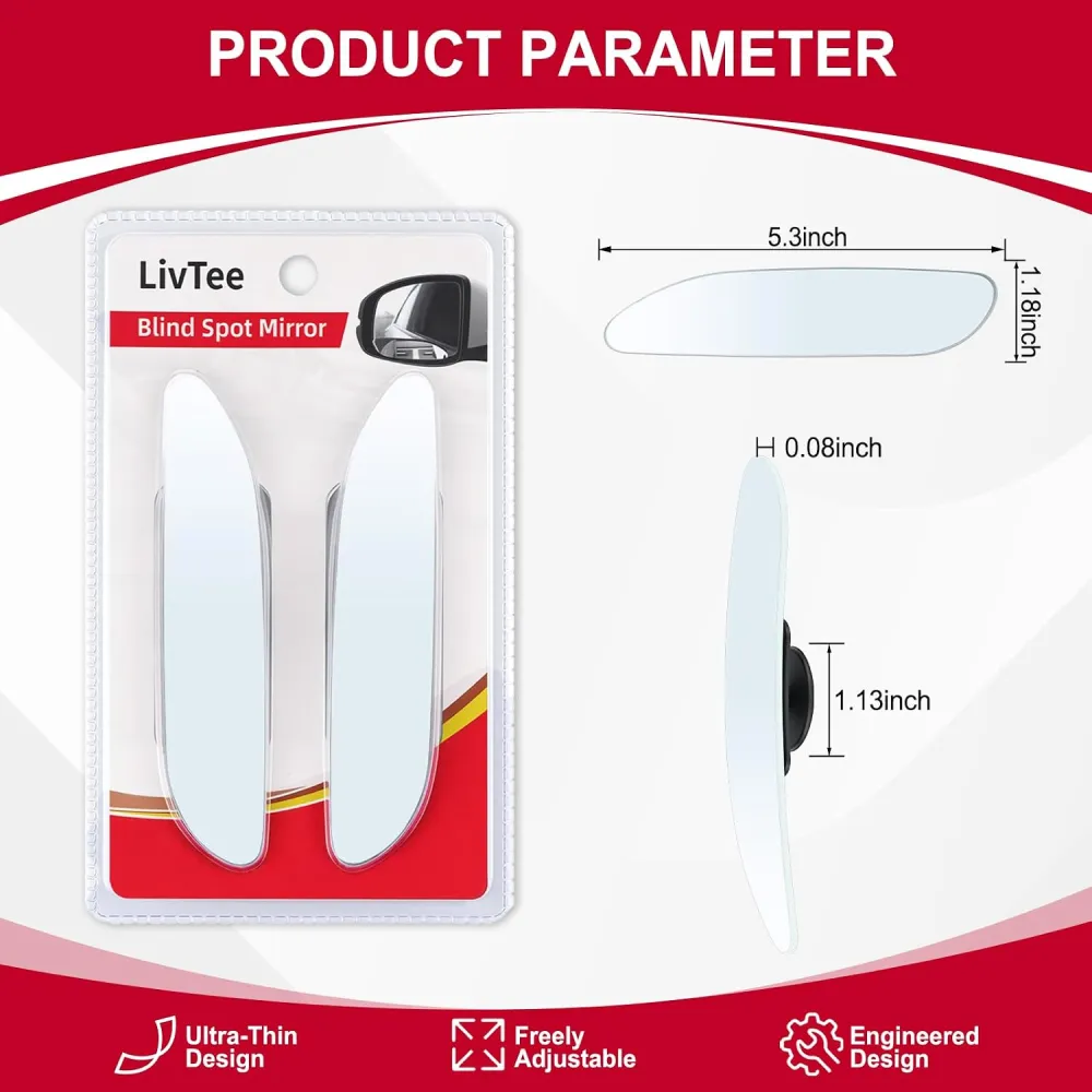 Frameless Blind Spot Mirror Set