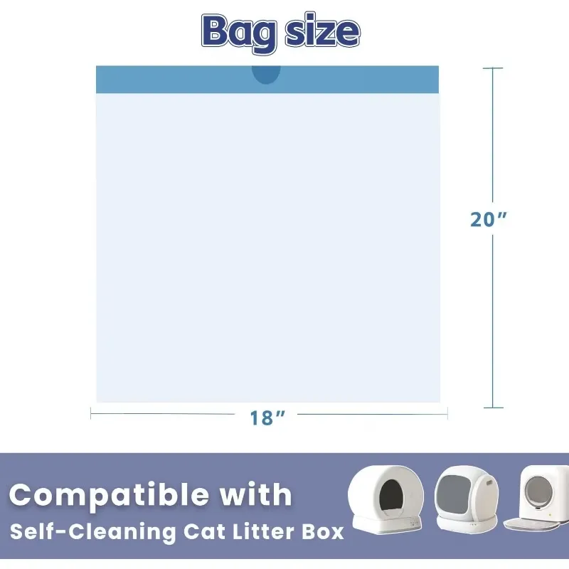 80 Pcs Self-Cleaning Litter Box Liners