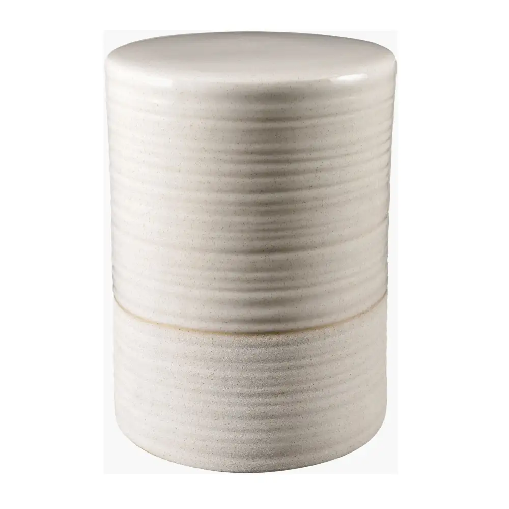 Ceramic Cylindrical Outdoor Stool