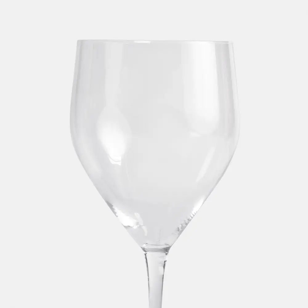 Clear Rounded Red Wine Glass