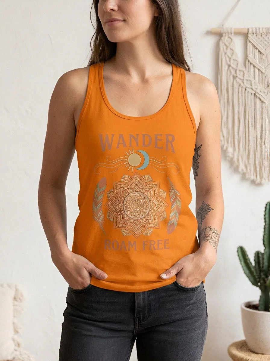 Boho Wander Roam Tank Top Modern