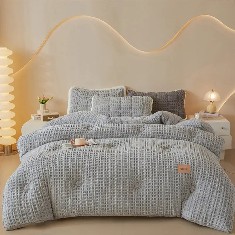 Reversible Waffle Comforter Quilt