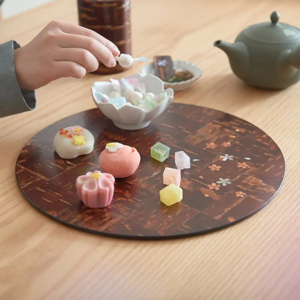 Shell-Inlay Serving Platter