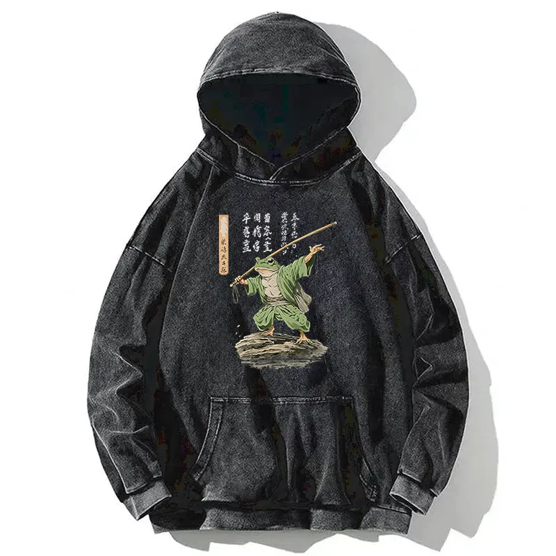 Samurai Frog Art Hoodie