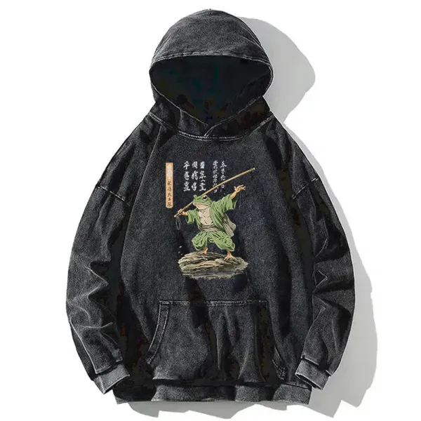 Samurai Frog Art Hoodie