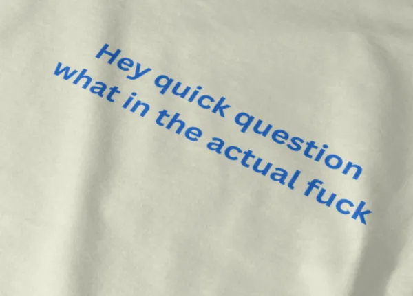 Bold Letter Graphic Cotton Tee