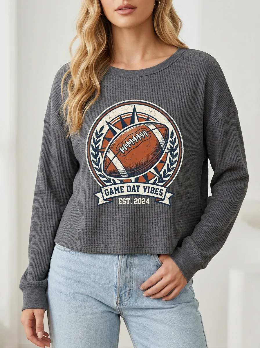 Football Graphic Casual T-Shirt
