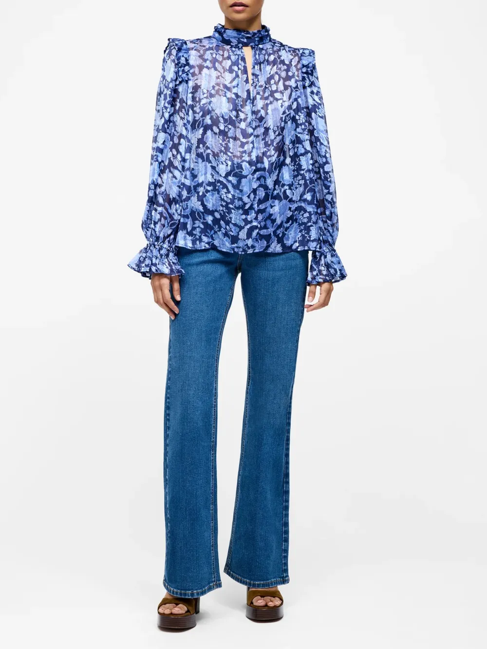 Breathable Fashion Turtleneck Printed Shirt
