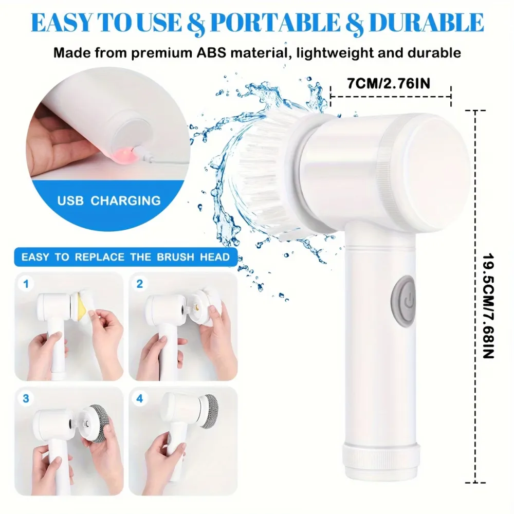 Electric Spin Scrubber Set