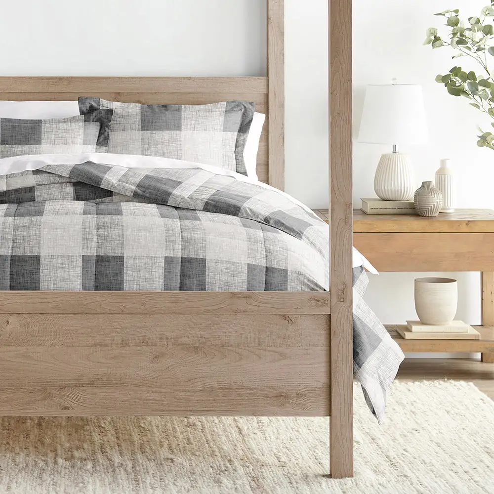 Gingham Down Alternative Comforter Set